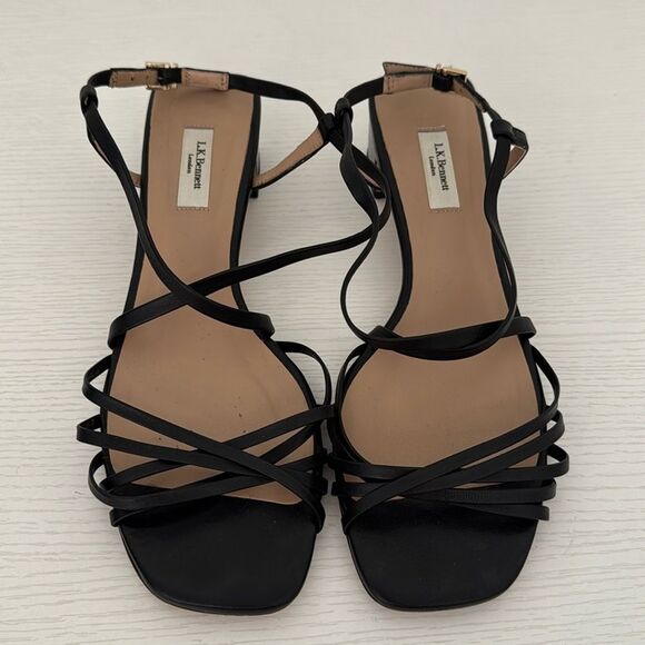 LK Bennett Newport Leather Low Heel Strappy Sandal EU 39 US 9 - Picture 3 of 8